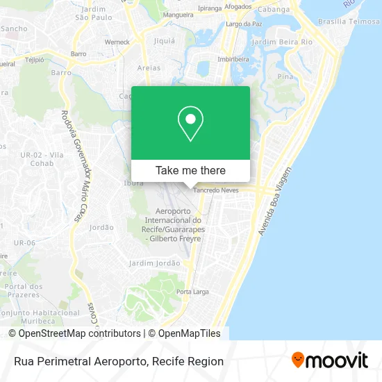 Rua Perimetral Aeroporto map