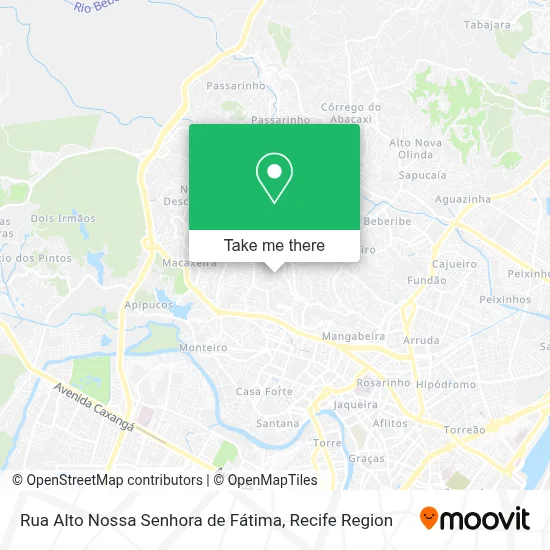 Rua Alto Nossa Senhora de Fátima map