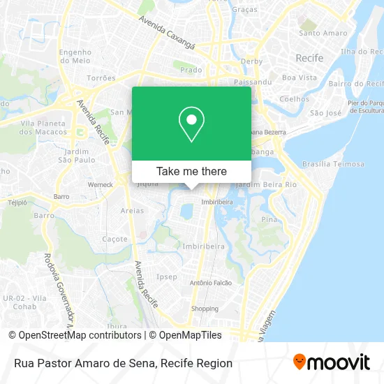 Rua Pastor Amaro de Sena map
