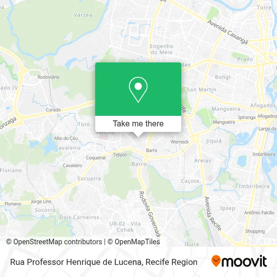 Rua Professor Henrique de Lucena map