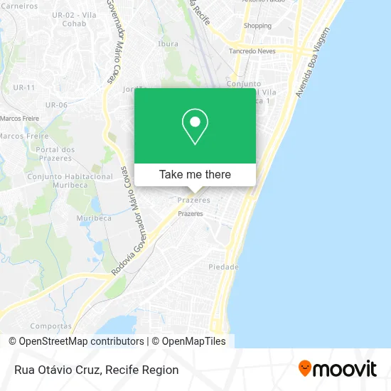 Rua Otávio Cruz map