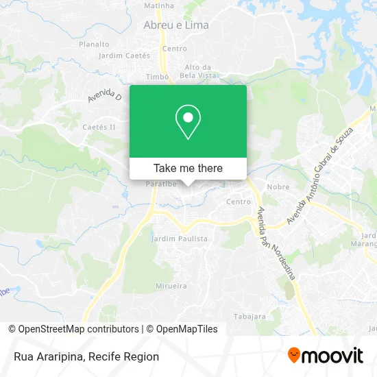 Rua Araripina map