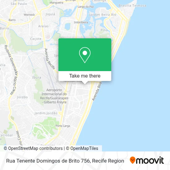 Rua Tenente Domingos de Brito 756 map