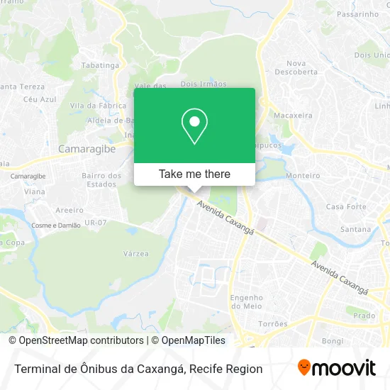 Terminal de Ônibus da Caxangá map
