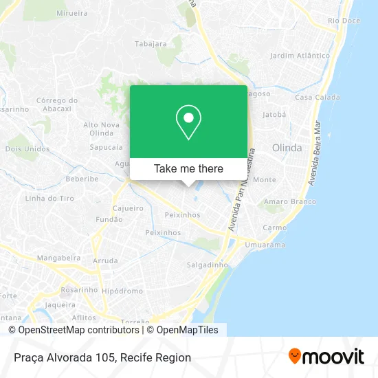 Praça Alvorada 105 map