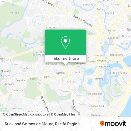Rua José Gomes de Moura map
