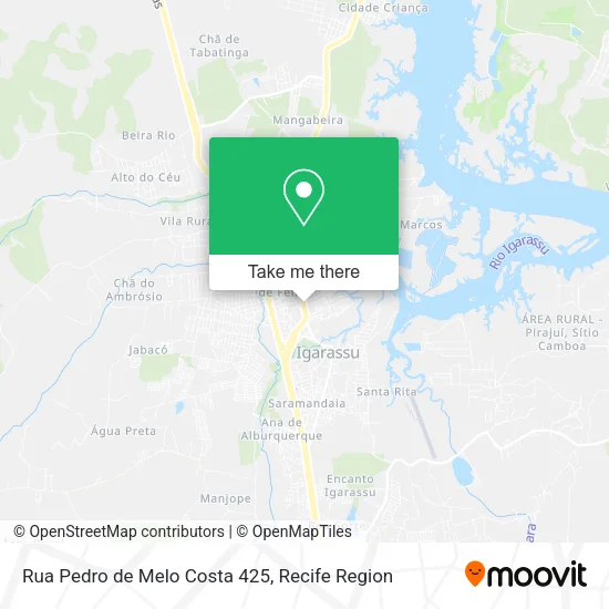 Rua Pedro de Melo Costa 425 map