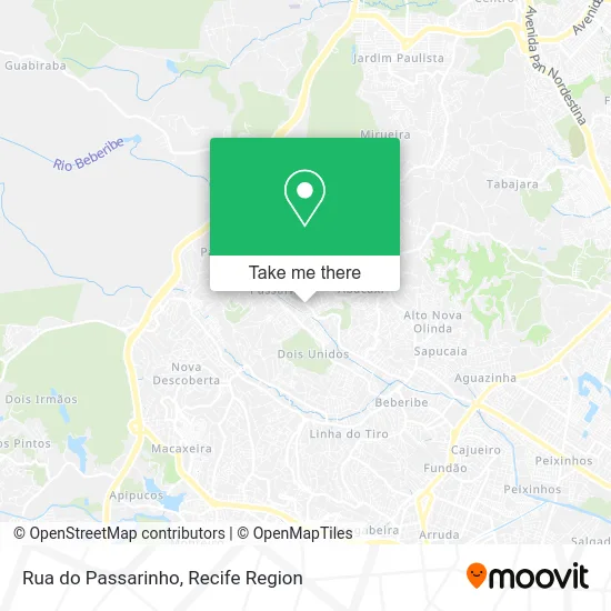 Rua do Passarinho map