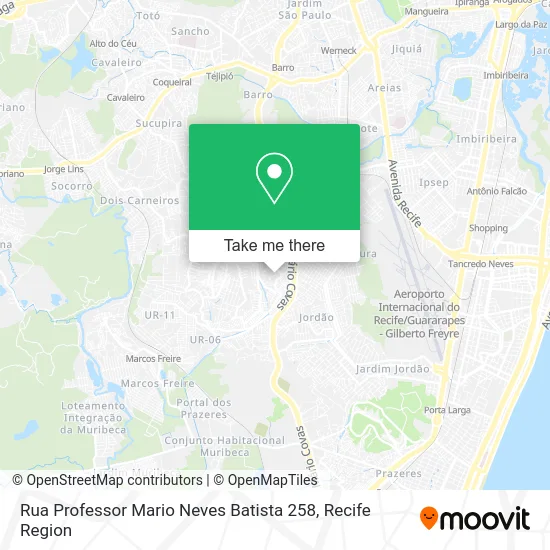 Rua Professor Mario Neves Batista 258 map