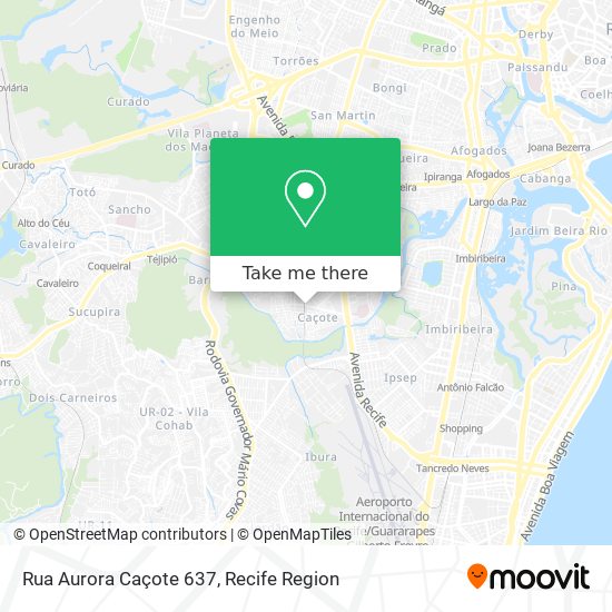 Rua Aurora Caçote 637 map