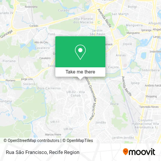 Rua São Francisco map