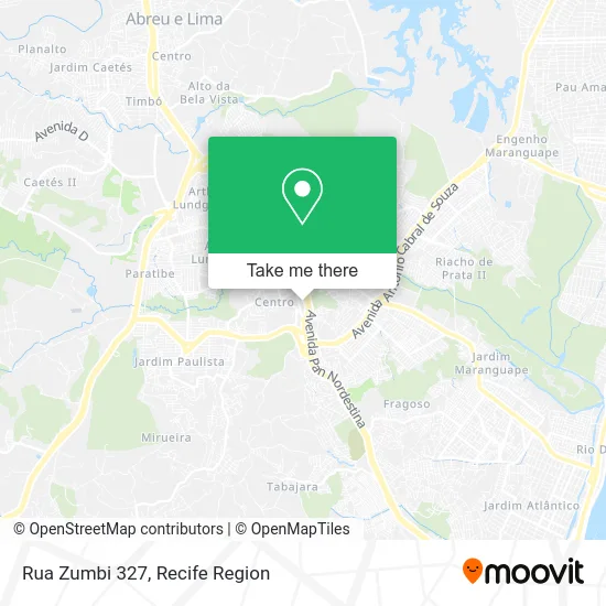 Rua Zumbi 327 map