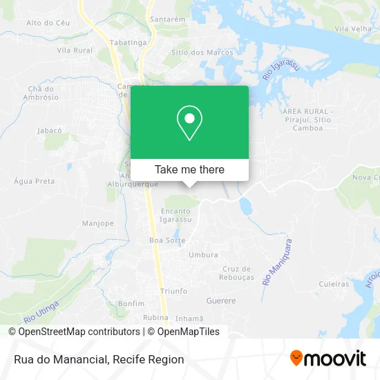 Rua do Manancial map