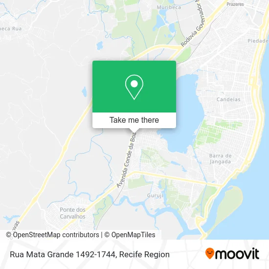 Rua Mata Grande 1492-1744 map