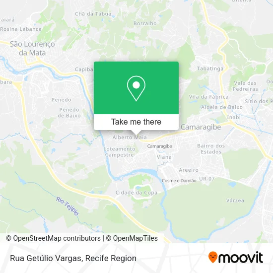 Rua Getúlio Vargas map