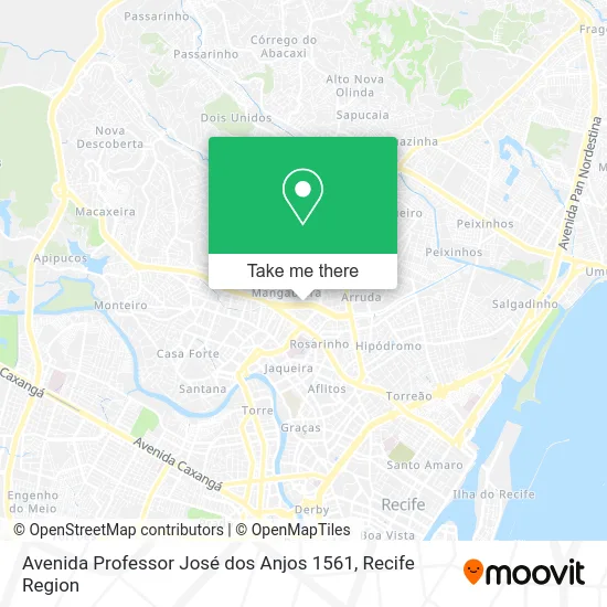 Avenida Professor José dos Anjos 1561 map