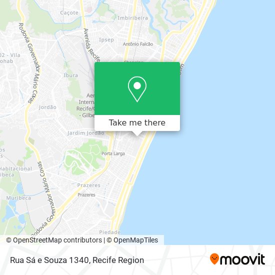 Rua Sá e Souza 1340 map