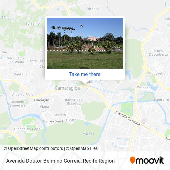 Avenida Doutor Belmino Correia map