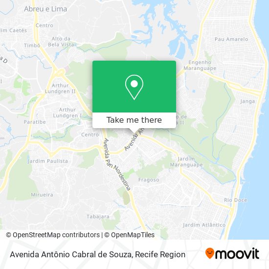 Avenida Antônio Cabral de Souza map