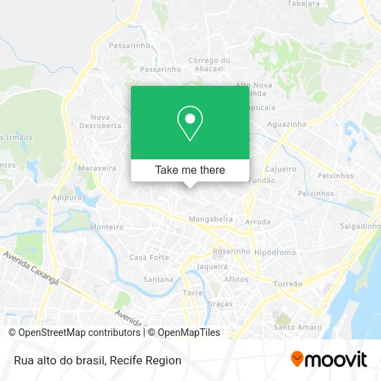 Rua alto do brasil map