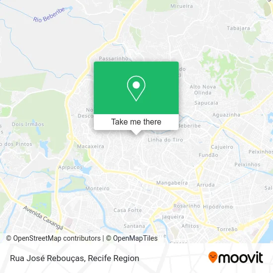 Rua José Rebouças map
