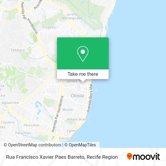 Rua Francisco Xavier Paes Barreto map