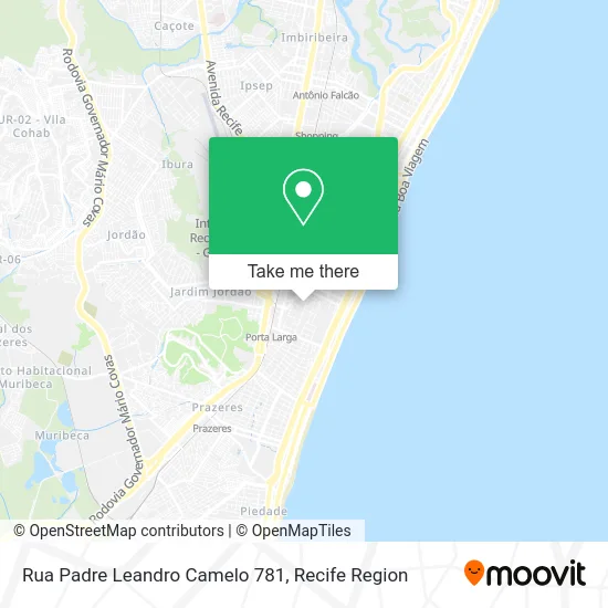 Rua Padre Leandro Camelo 781 map