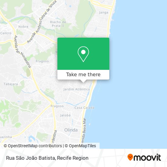 Rua São João Batista map