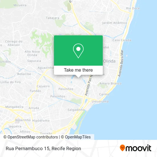 Rua Pernambuco 15 map
