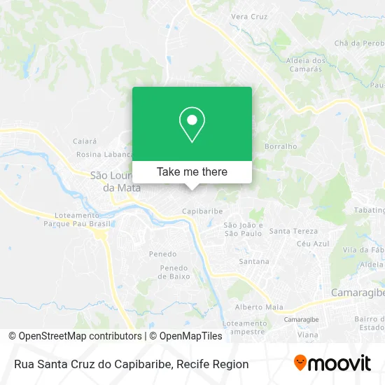 Rua Santa Cruz do Capibaribe map