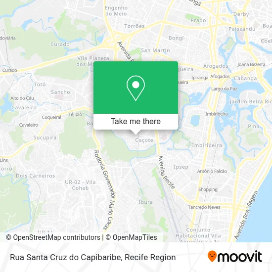 Rua Santa Cruz do Capibaribe map