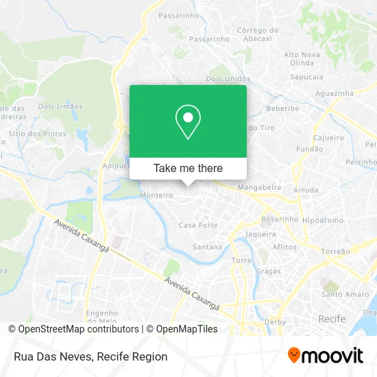 Rua Das Neves map