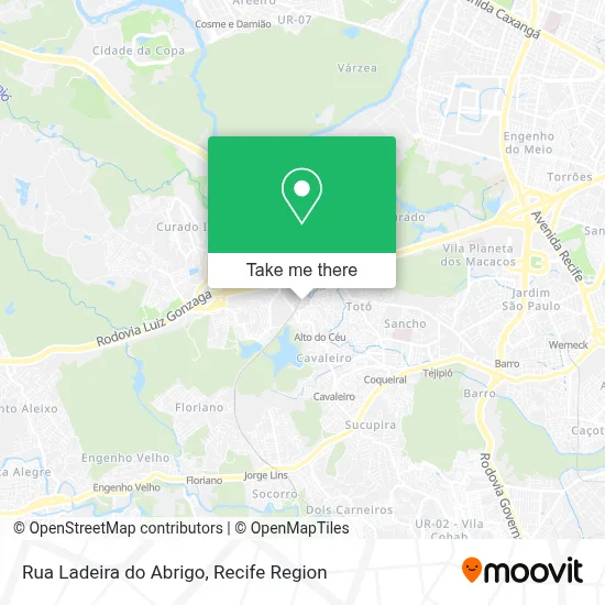 Rua Ladeira do Abrigo map