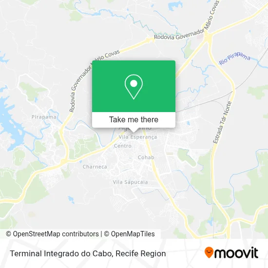 Terminal Integrado do Cabo map