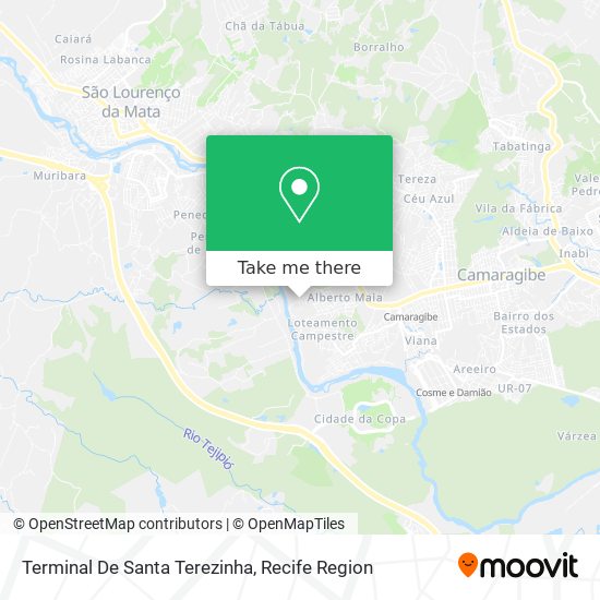 Terminal De Santa Terezinha map