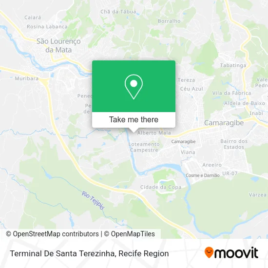 Terminal De Santa Terezinha map