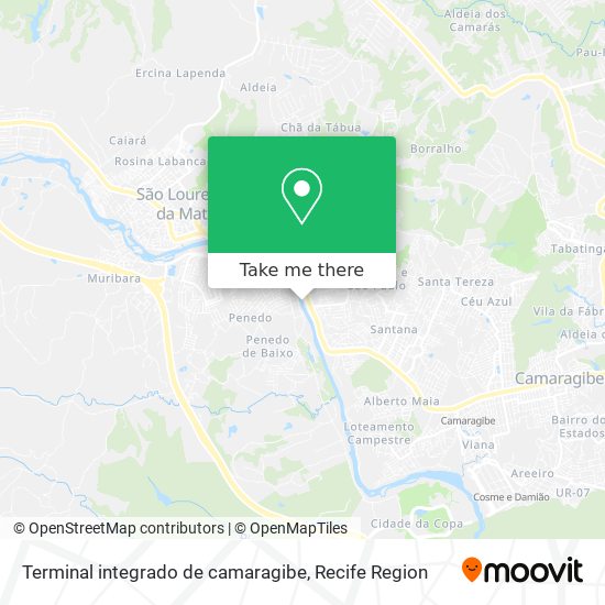 Terminal integrado de camaragibe map