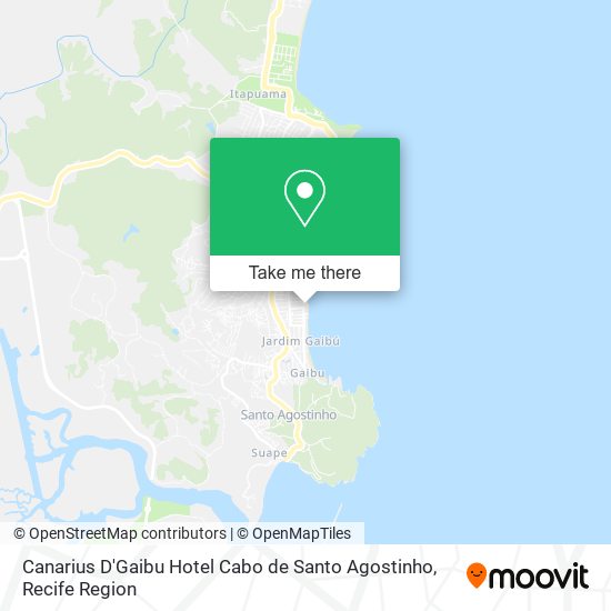 Canarius D'Gaibu Hotel Cabo de Santo Agostinho map
