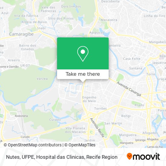 Nutes, UFPE, Hospital das Clinicas map