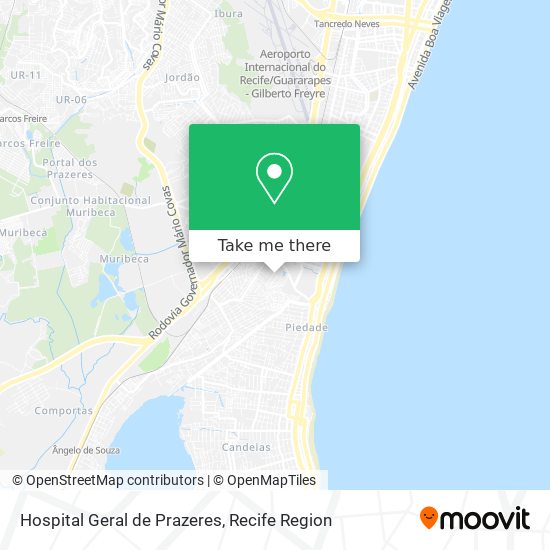 Hospital Geral de Prazeres map