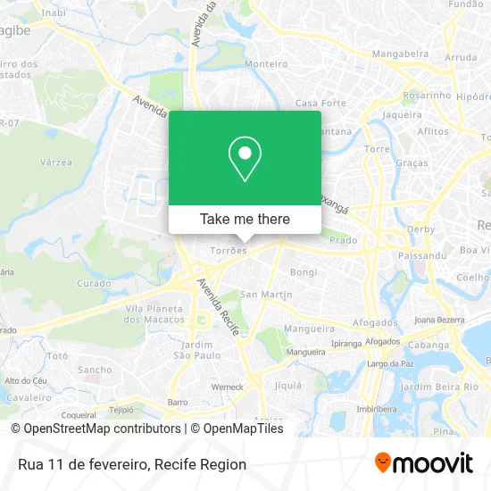 Rua 11 de fevereiro map