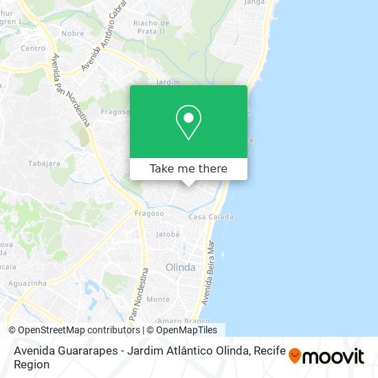 Avenida Guararapes - Jardim Atlântico Olinda map