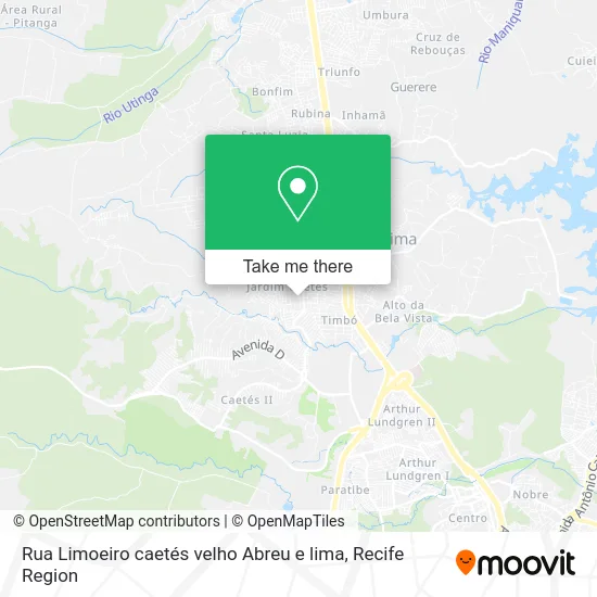 Rua Limoeiro caetés velho Abreu e lima map