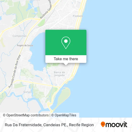 Rua Da Fraternidade, Candeias PE. map