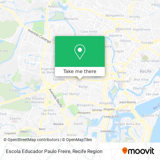 Mapa Escola Educador Paulo Freire