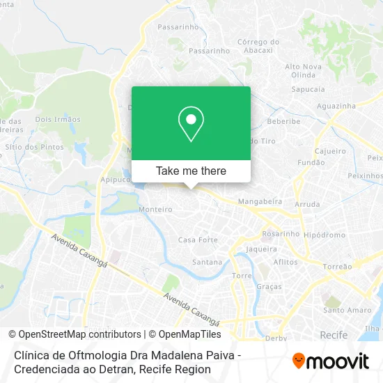 Clínica de Oftmologia Dra Madalena Paiva - Credenciada ao Detran map