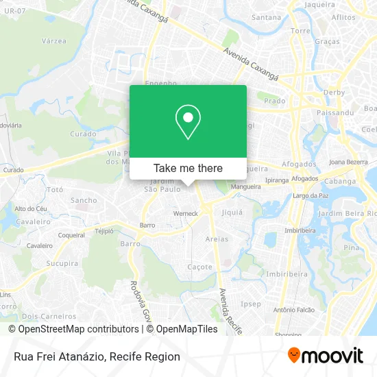 Rua Frei Atanázio map