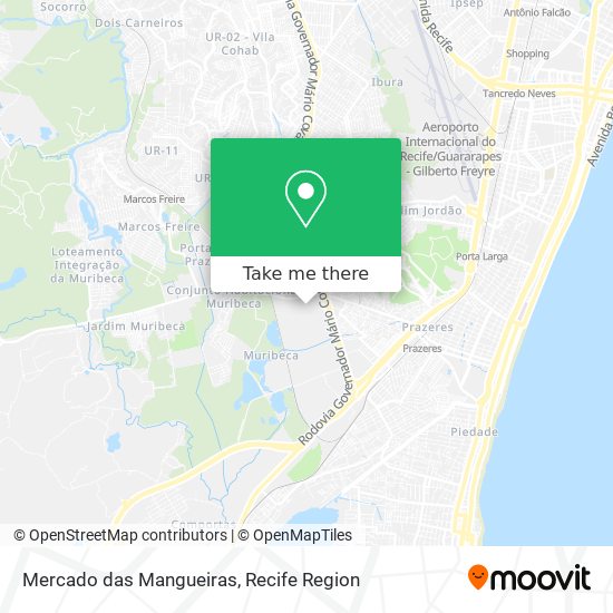 Mercado das Mangueiras map