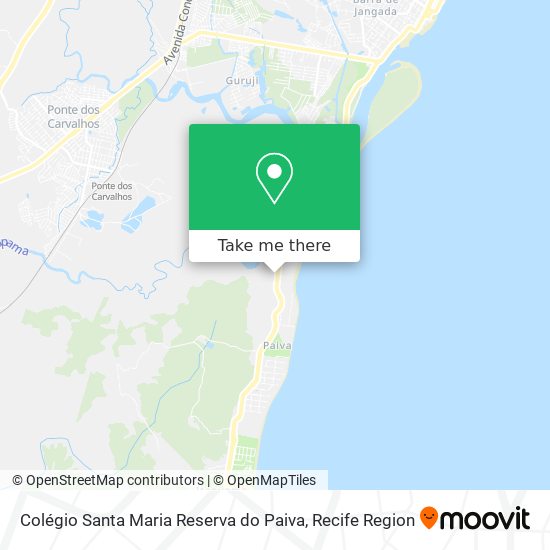Colégio Santa Maria Reserva do Paiva map