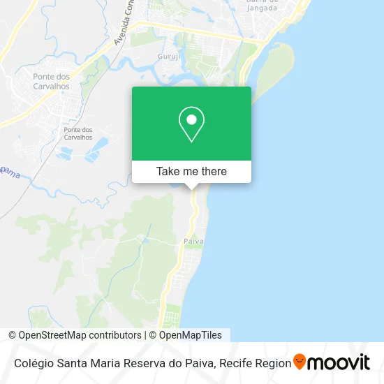Colégio Santa Maria Reserva do Paiva map